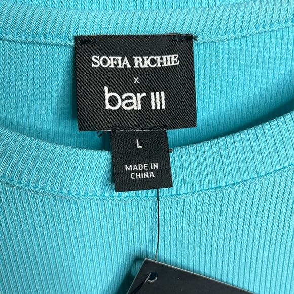 Sofia Richie Teal Dress New With Tags Size Large - Picture 9 of 9